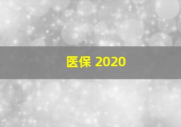 医保 2020